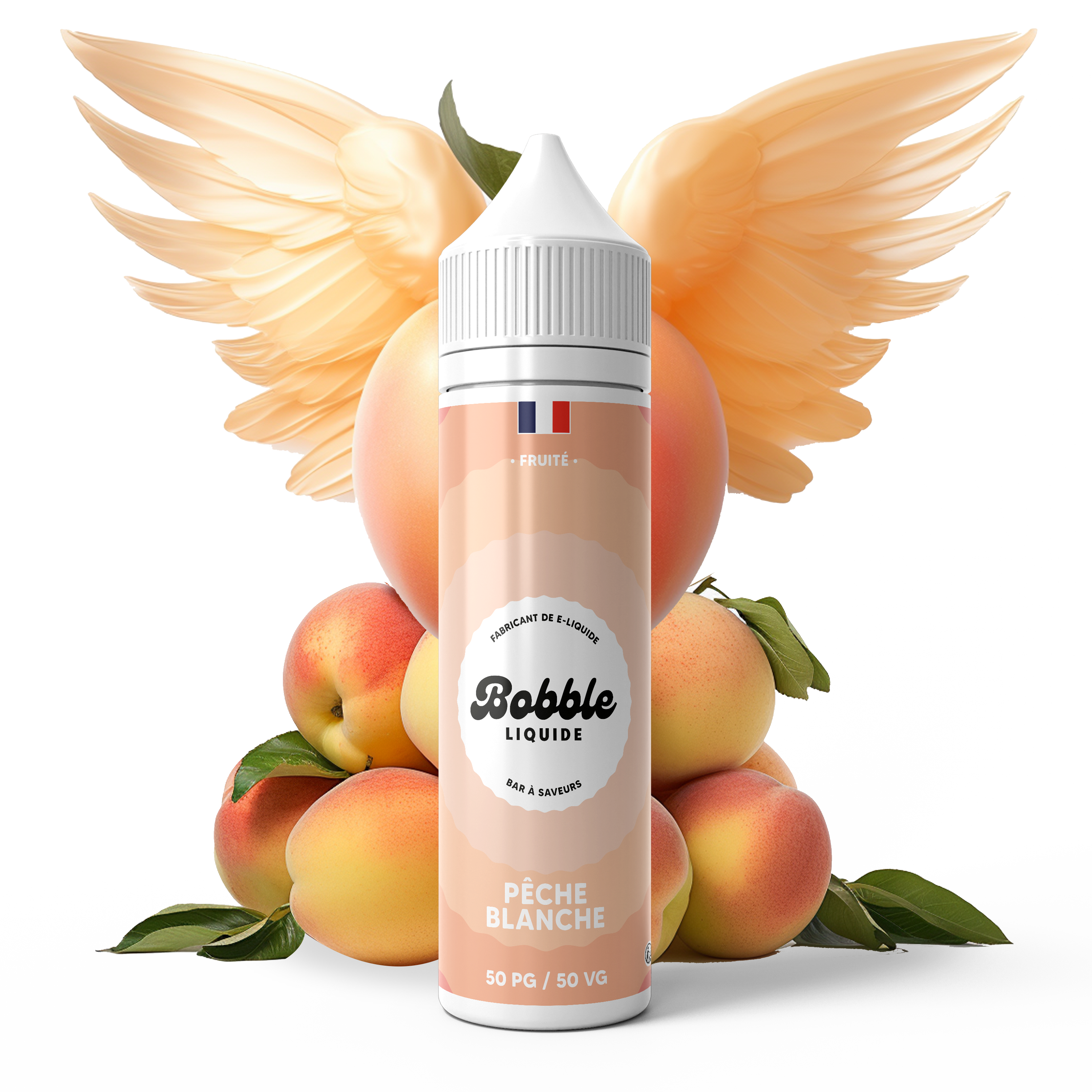 E-liquide peche blanche popandvape