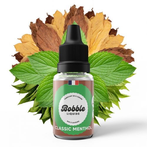 Bobble 10ml Classic Menthol pop and vape